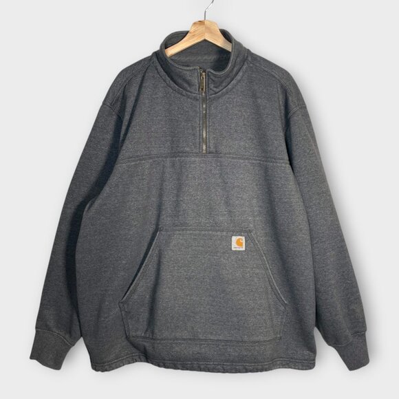 Carhartt Other - Carhartt Original Fit Quarter Zip Mock Neck Rain Defender Sweatshirt 2XL Gray